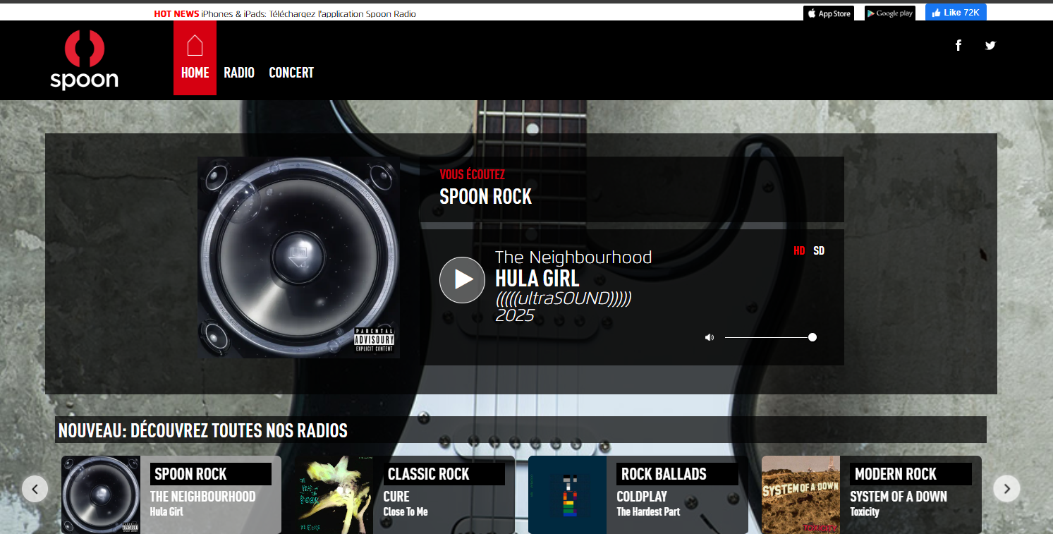 Découvrez la radio anglaise rock