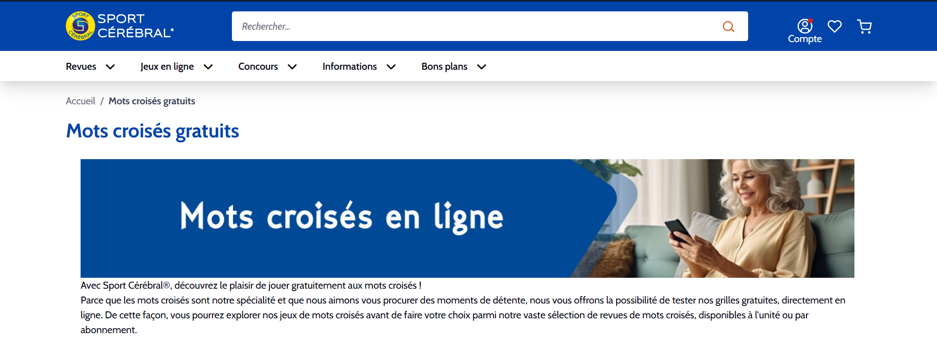 mots croisés en ligne